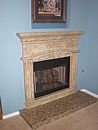 Fauxed Mantle and Granite Hearth-sm